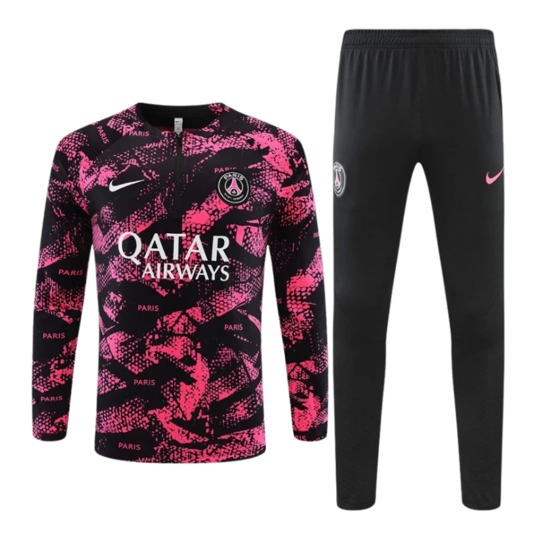 Paris Saint German Tracksuit Pink & Black