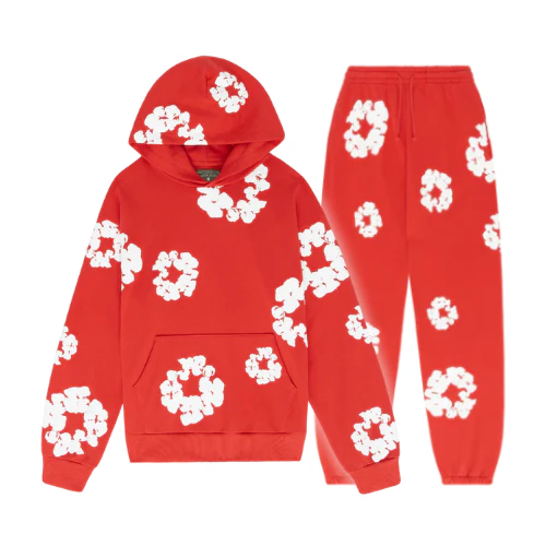Denim Tears The Cotton Wreath Tracksuit Red