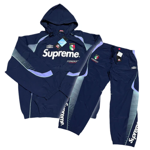 Supreme x Umbro Italy Tracksuit Blue