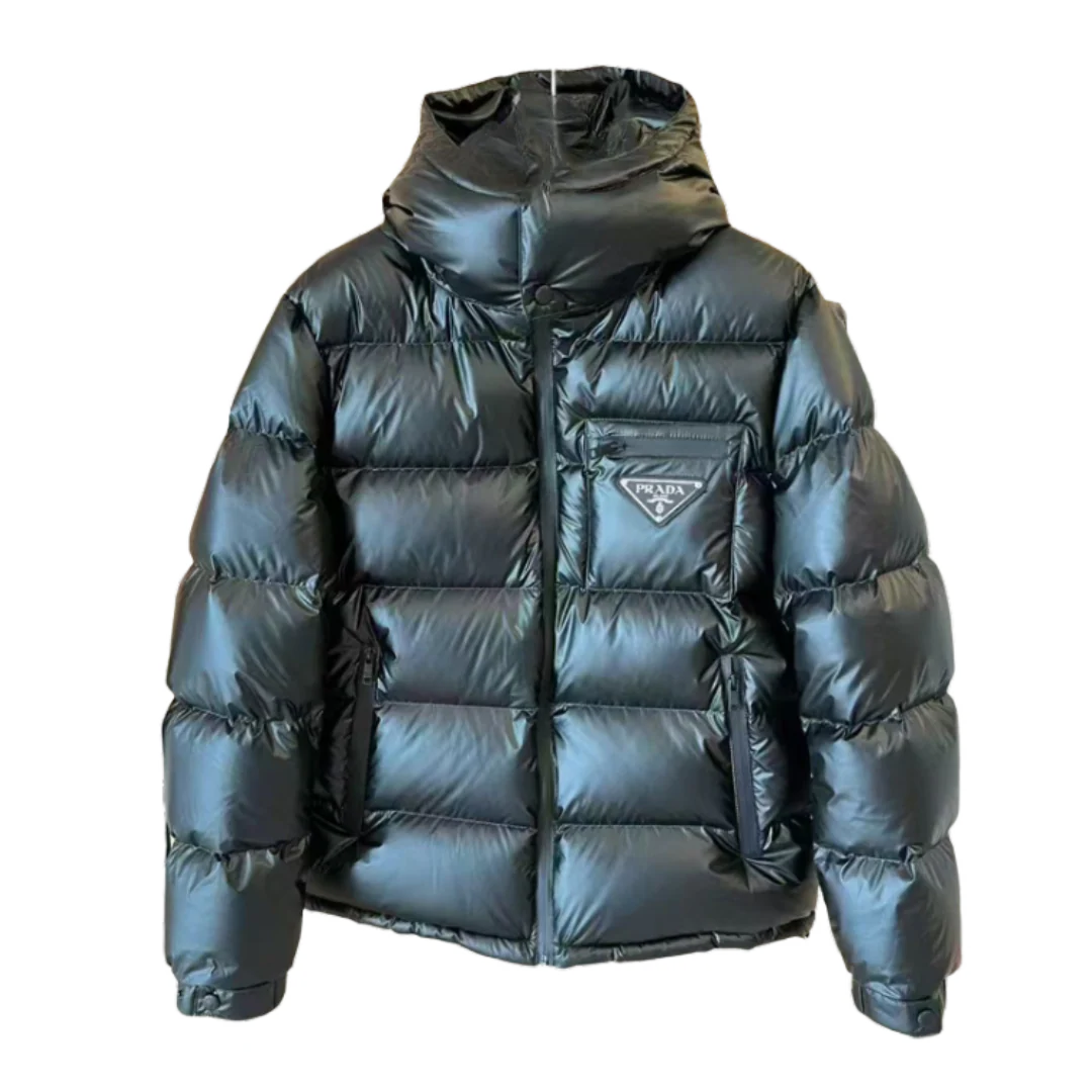 Prada Pocket Puffer Jacket Black